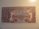 Foreign Currency: British Armed Forces 1 Pound (UNC)