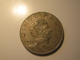 Foreign Coins: 197 Mexico 5 Pesos big coin