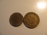 Foreign Coins:  1949 Germany 5 & 10 Pfennigs