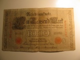 Foreign Currency: 1910 Germany 1000 Mark