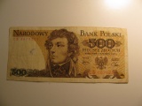 Foreign Currency: 1979 Poland 500 Zlotych