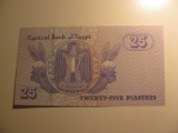 Foreign Currency: Egypt 25 Piastres (UNC)