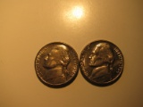 US Coins: 2x1964-D BU/Clean 5 Cents