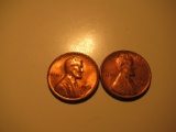 US Coins: 2xBU/Very clean 1961 pennies