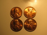 US Coins: 4xBU/Very clean 1973 pennies