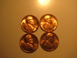 US Coins: 4xBU/Very clean 1968-S pennies