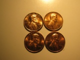 US Coins: 2x1973 & 2x1973-S BU/Very clean pennies
