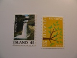 2 Iceland Unused  Stamp(s)