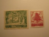 2 Lebanon Unused  Stamp(s)