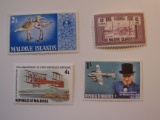 4 Maldives Unused  Stamp(s)