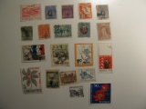 Vintage Used stamps set of: Peru & Poland