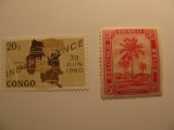 2 Congo Unused  Stamp(s)