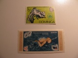 2 Dominica Unused  Stamp(s)