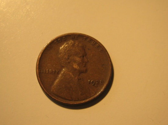 US Coins: 1x1928-D Wheat penny