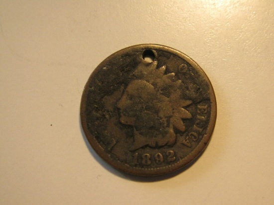 US Coins: 1892 Indian Head penny