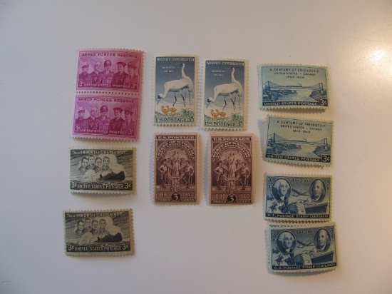 12 Vintage Unused U.S. Stamp(s)