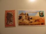 2 Madagascar Unused  Stamp(s)