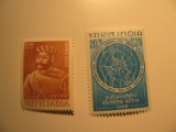 2 India Unused  Stamp(s)