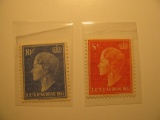 2 Luxembourg Unused  Stamp(s)