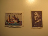2 Poland Unused  Stamp(s)