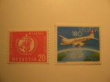 2 Switzerland Unused  Stamp(s)