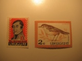 2 Uruguay Unused  Stamp(s)