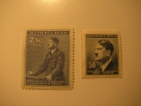 2 Nazi Moravia Unused  Stamp(s)