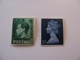2 Great Britain Unused  Stamp(s)