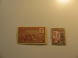 2 Guadeloupe Unused  Stamp(s)
