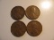 US Coins: 4x1925 Wheat Pennies