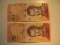 Foreign Currency: 2xVenezuela consecutive Numbers 50 Bolivares (UNC)