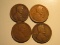 US Coins: 4x1920 Wheat Pennies