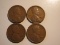 US Coins: 4x1924 Wheat Pennies