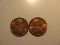 US Coins: 2xBU/Clean 1964-D pennies