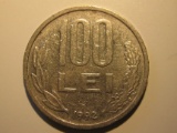 Foreign Coins: 1992 Romania 100 Lei