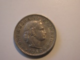 Foreign Coins: 1964 Switzerland 20 Rappen