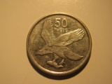 Foreign Coins: Botswana 50 Thebe