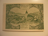 Foreign Currency: 1920 Austria 50 Heller Notgeld (UNC)