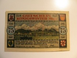 Foreign Currency: 1921 Germany 75 Pfennig Notgeld