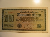 Foreign Currency: 1922 Germany 1,000 Mark
