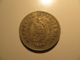 Foreign Coins: 1987 Guatemala 25 Centavos