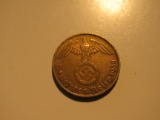 Foreign Coins: 1938 Nazi  Germany 5 Pfennig