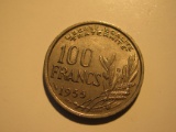 Foreign Coins: 1953 France 100 Francs