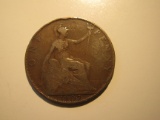 Foreign Coins: 1907 Great Britain Penny