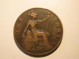 Foreign Coins: 1910 Great Britain Penny