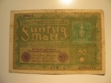 Foreign Currency: 1919 Germany 50 Mark