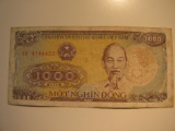 Foreign Currency: 1988 Vietnam 1,000 Dong