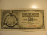 Foreign Currency: 1981 Yugoslavia 500 Dinara