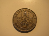 Foreign Coins: 1948 Great Britain 1 Shilling