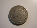 US Coins: 1x1908 V Liberty Nickel